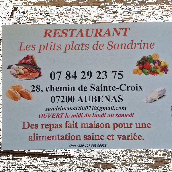 Logo Les P'tits Plats de Sandrine